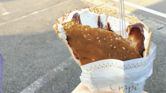 キューティートップスのアイスクレープ
